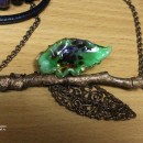 Подвеска ''Веточка жизни'' (техника lampwork, wire wrap). Автор Елена Сюкова. Фо