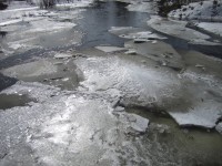 5 апреля. ''А воды уж весной шумят''. Река Тёша ломает лед. Автор Галина Ивановна Медяева