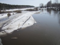 5 апреля. ''А воды уж весной шумят''. Река Тёша ломает лед. Автор Галина Ивановна Медяева